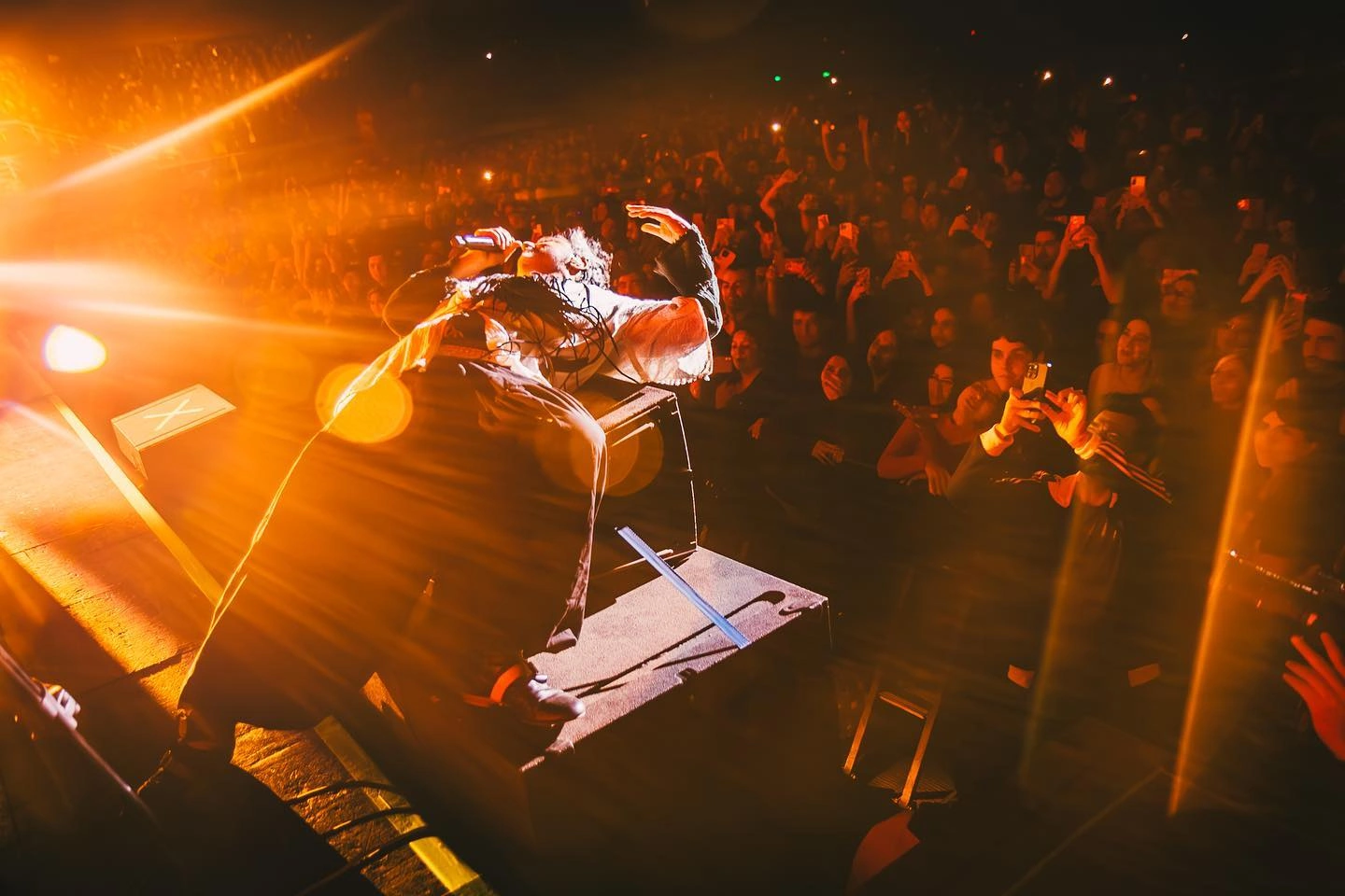 Babasonicos agotó todas las localidades en el Movistar Arena de Chile, el 8 de junio de 2024. Cortesía: Pia Ignacia